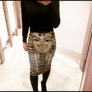 Egyptian pencil skirt